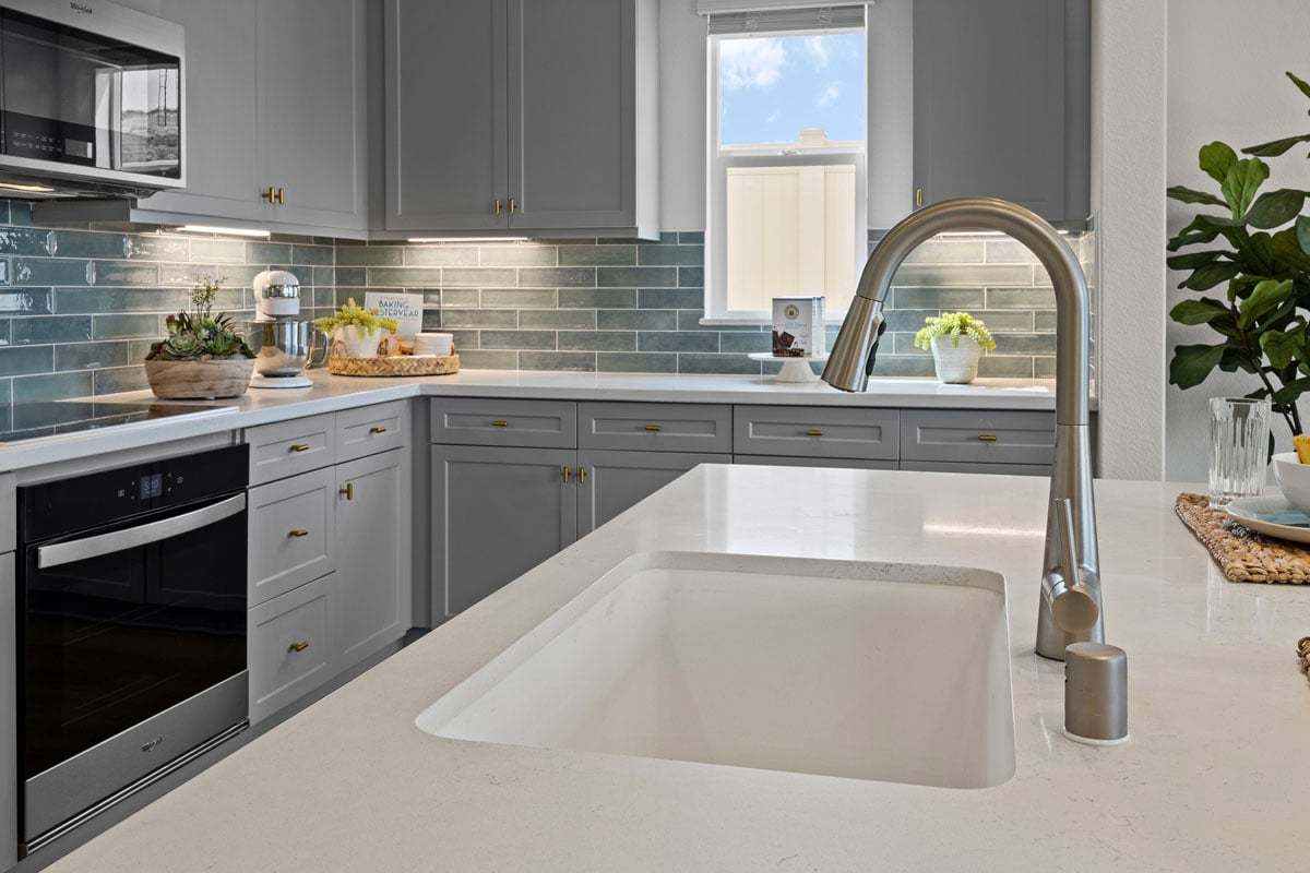 Plan 2453 Modeled - Optional white single-basin kitchen sink