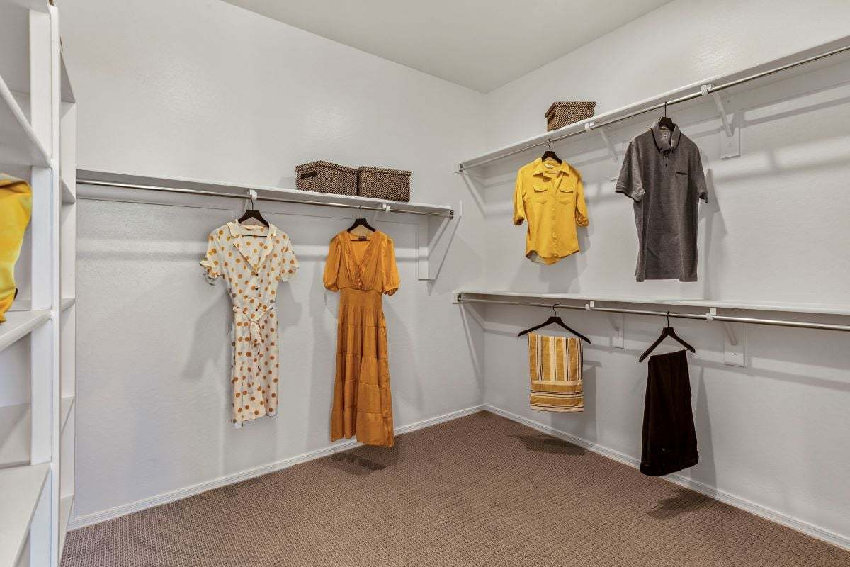 Plan 2096 Modeled - Spacious walk-in closet at primary bedroom