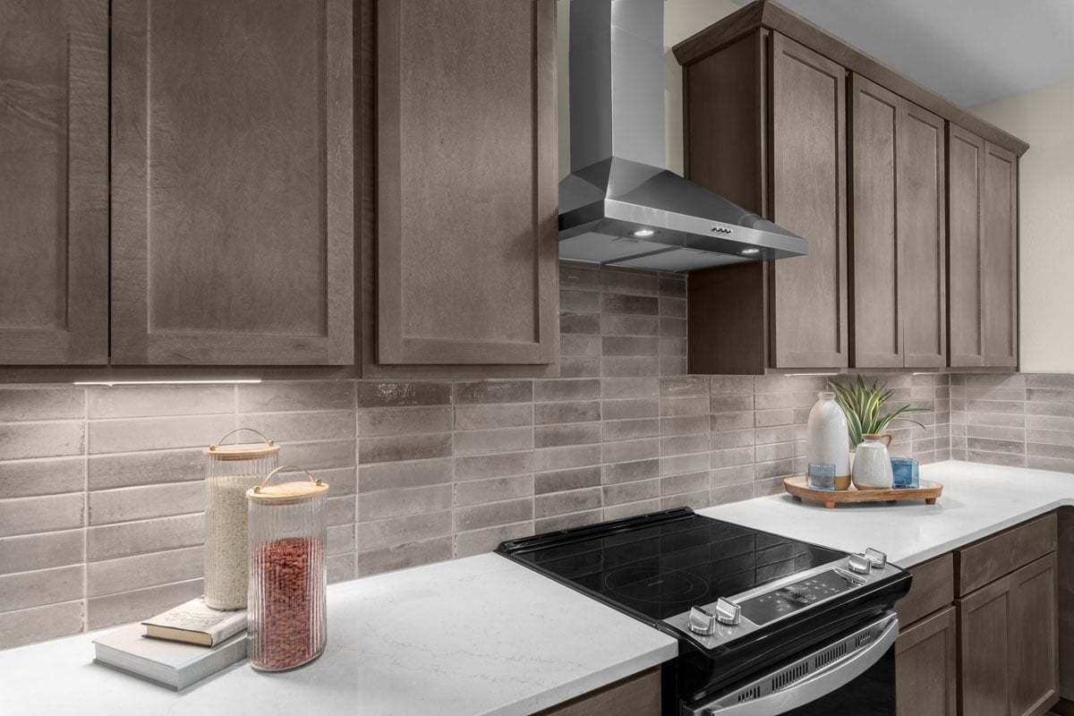 Plan 2301 Modeled - Kitchen tile backsplash