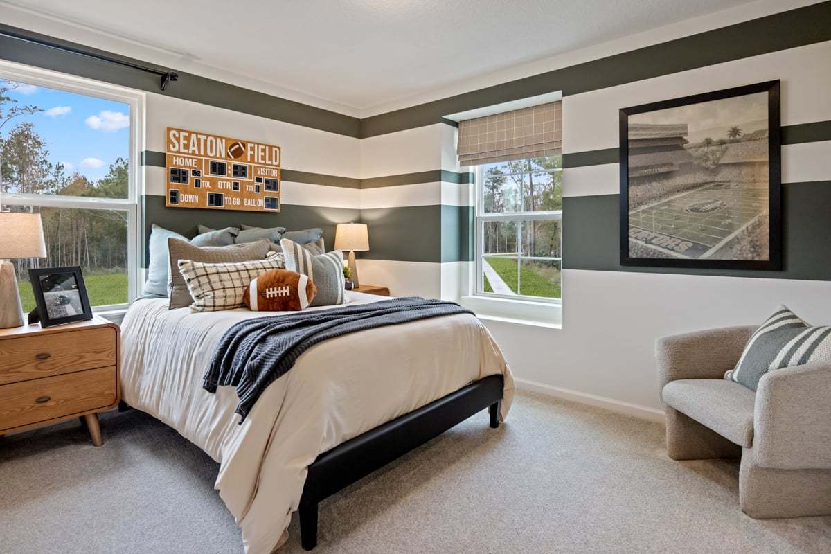 Plan 2089 Modeled - Spacious secondary bedrooms