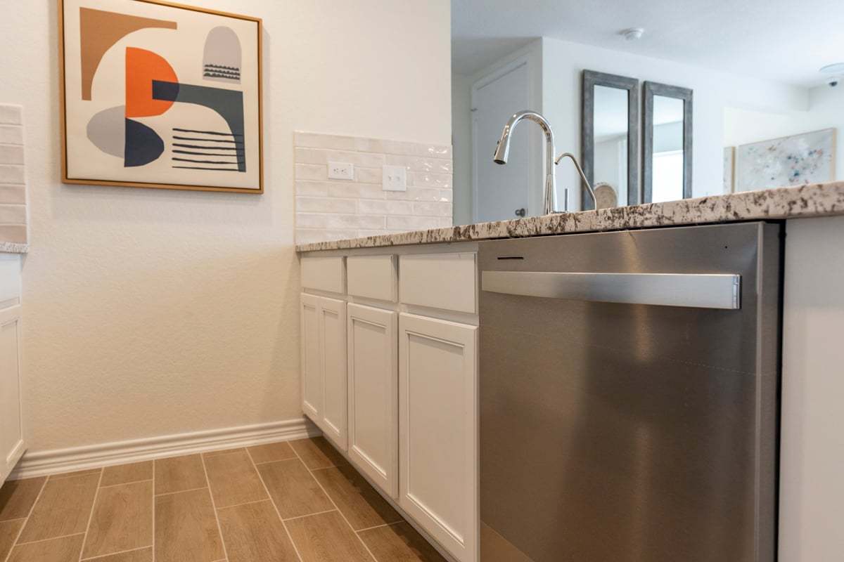 Plan 1416 Modeled - Stainless steel dishwasher