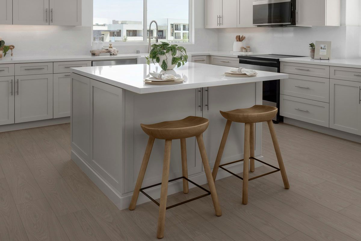 Plan 2040 Modeled - Kitchen island with decorative paneling