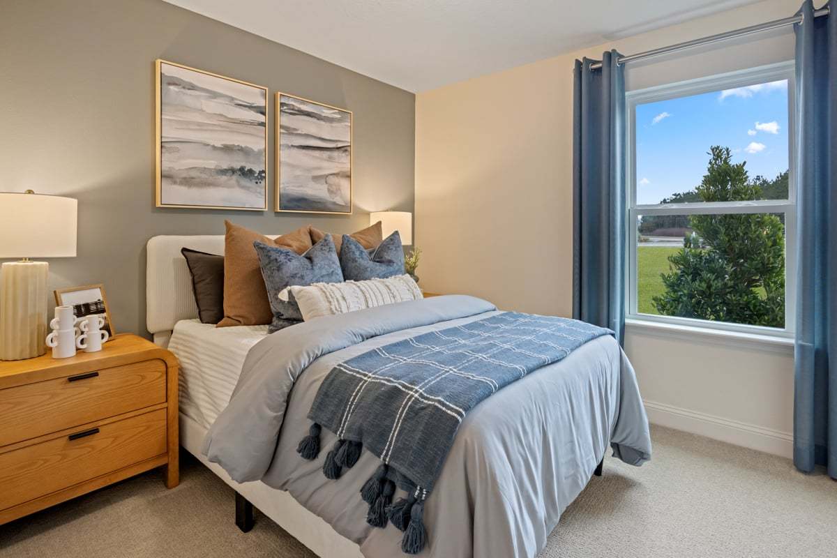 Plan 1638 Modeled - Spacious secondary bedrooms