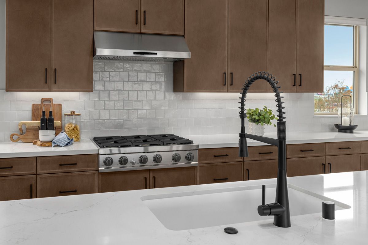 Plan 2638 Modeled - Optional matte black high-arc faucet