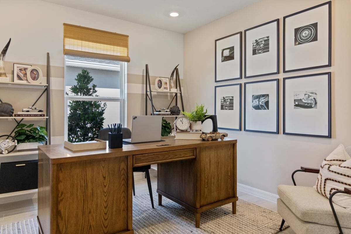 Plan 1707 Modeled - Spacious secondary bedrooms