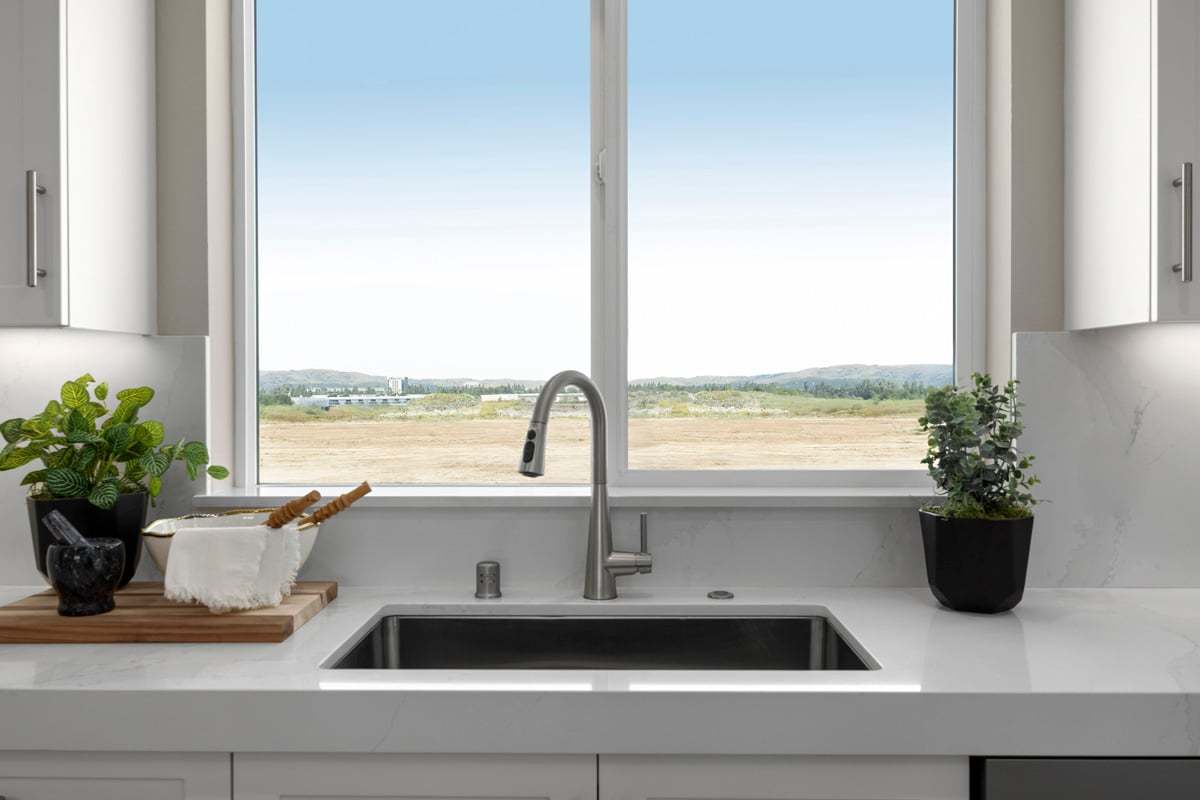 Plan 2697 Modeled - Single-basin stainless steel kitchen sink