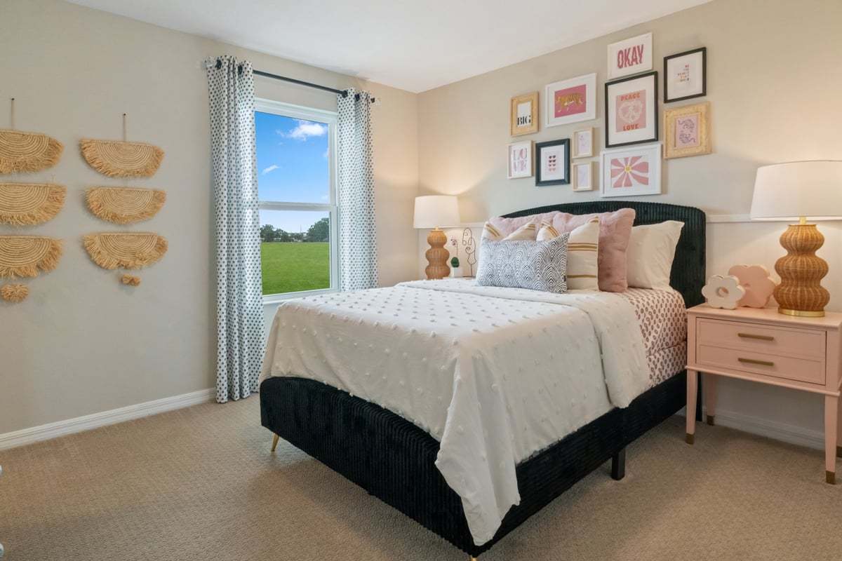 Plan 2107 Modeled - Spacious secondary bedrooms