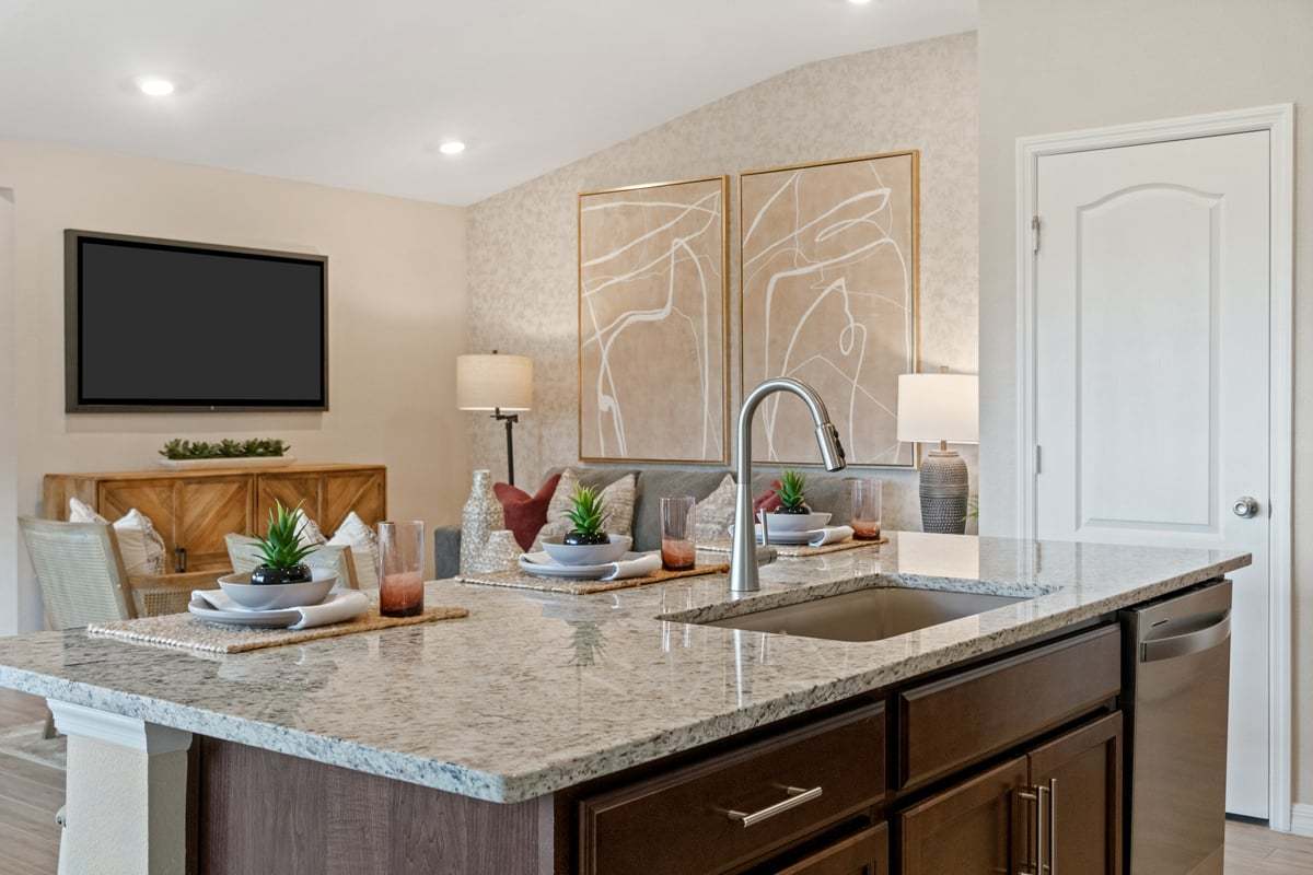 Plan 1637 Modeled - Kitchen island