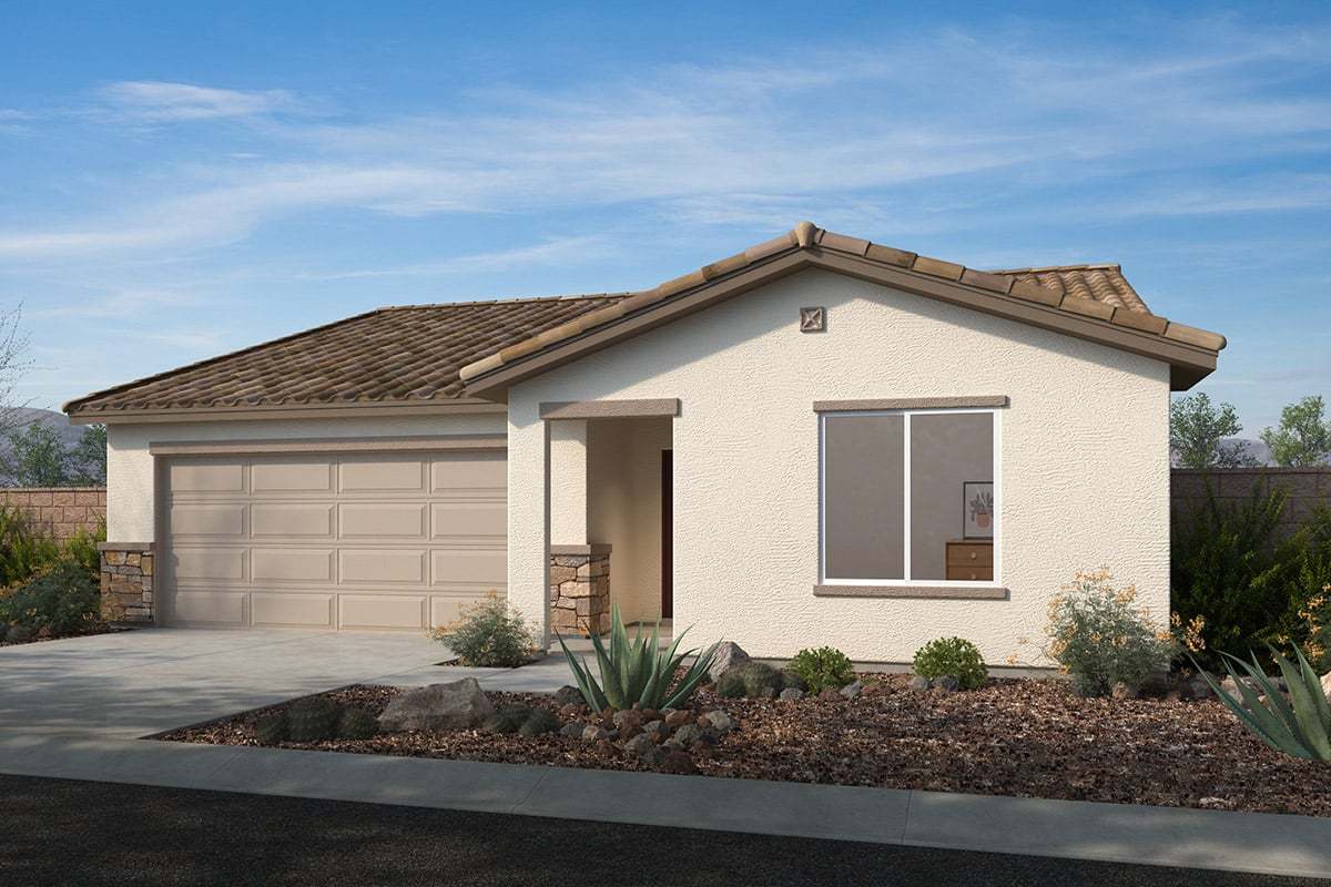 Plan 1370 - Exterior C with optional stone