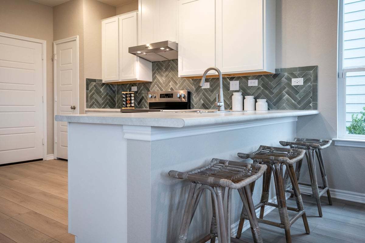 Plan 1529 Modeled - Laminate kitchen countertops