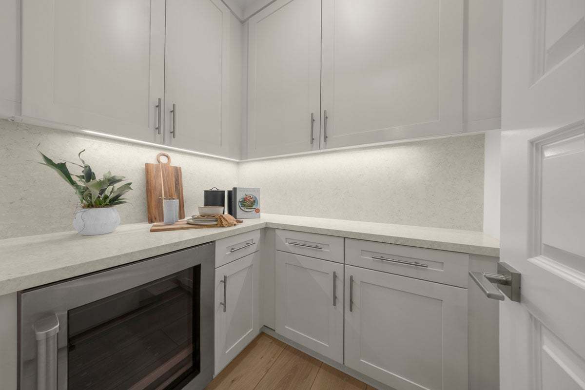 Plan 2428 Modeled - Butler's pantry with beverage center