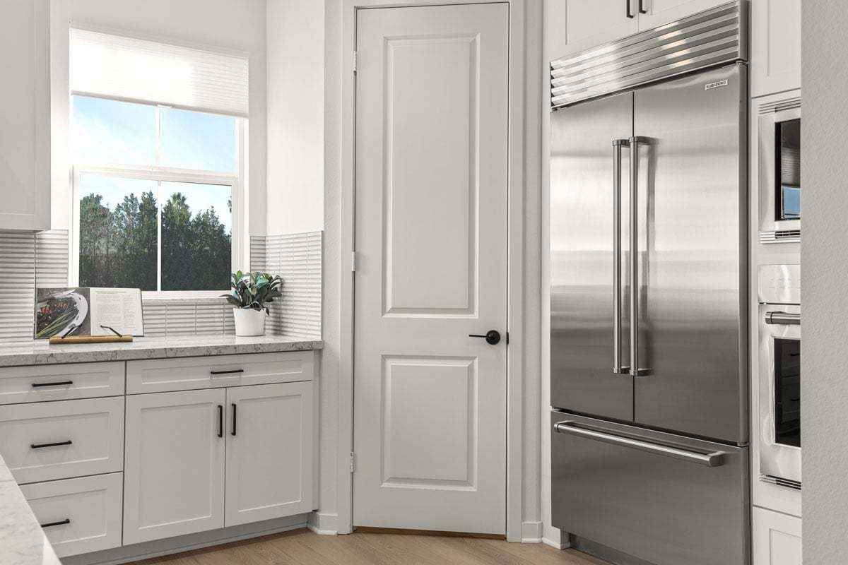 Plan 2070 Modeled - Optional Shaker-style maple cabinets