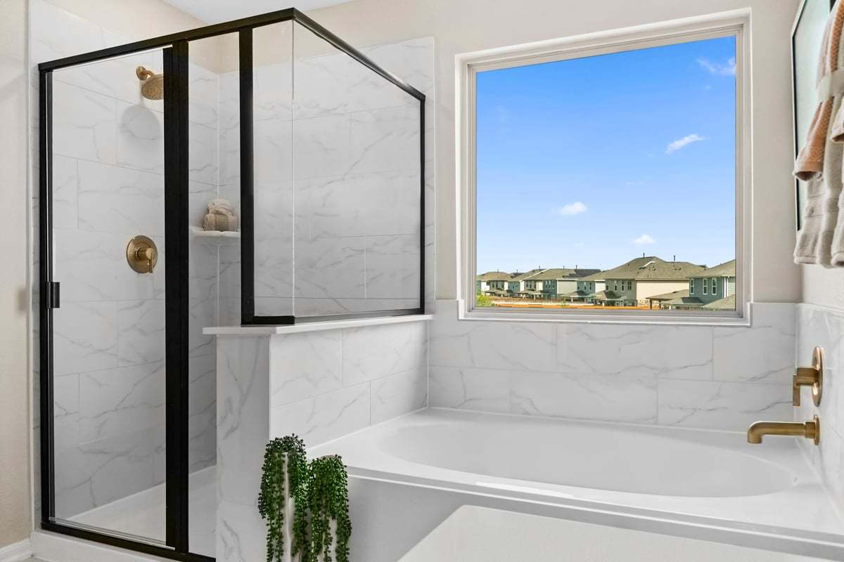 Plan 1944 - Optional tub and separate shower at primary bath