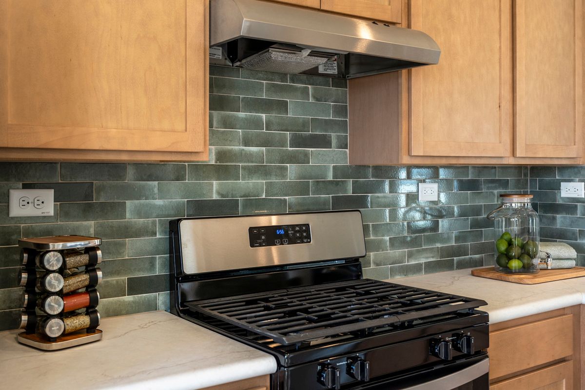 Plan 1243 Modeled - Stainless steel gas range