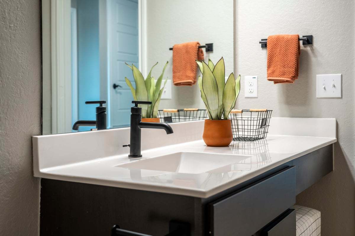 Plan 1780 Modeled - Extended vanity with knee space at bath 2