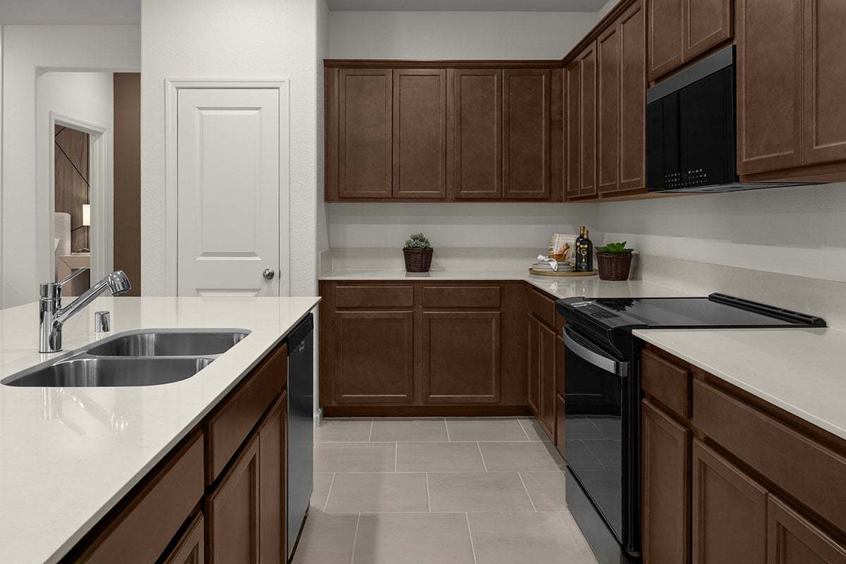 Plan 1468 Modeled - Quartz kitchen countertops