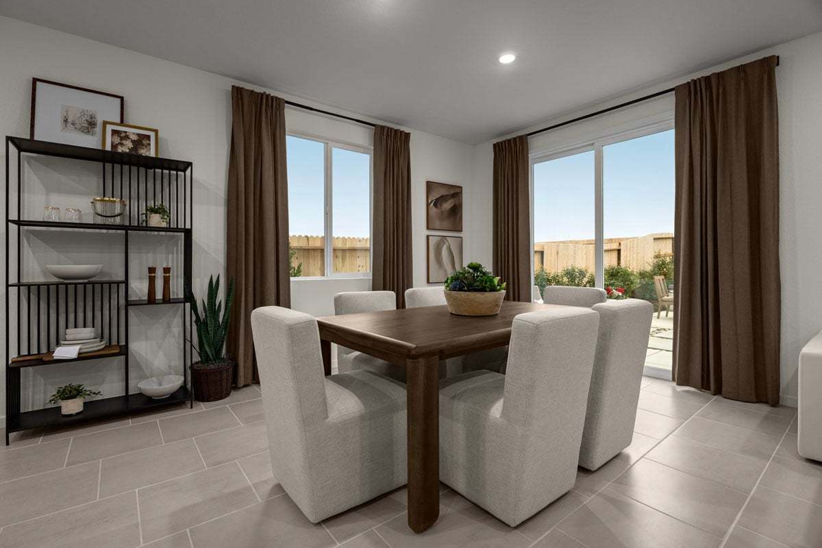 Plan 1468 Modeled - Spacious dining area