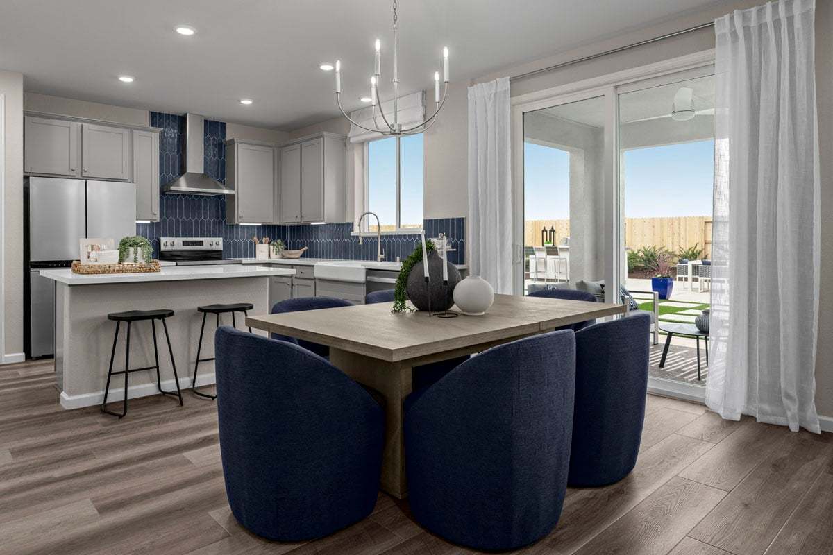 Plan 1751 Modeled - Spacious dining area