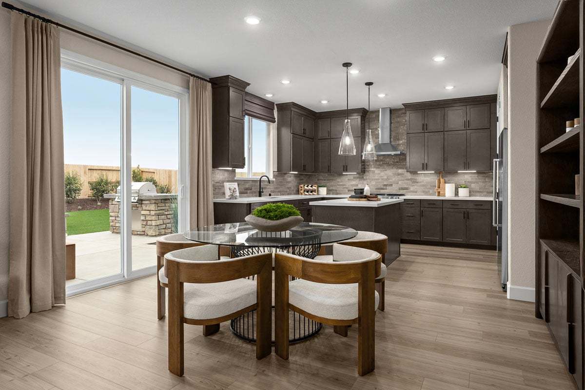 Plan 2069 Modeled - Spacious kitchen/dining area