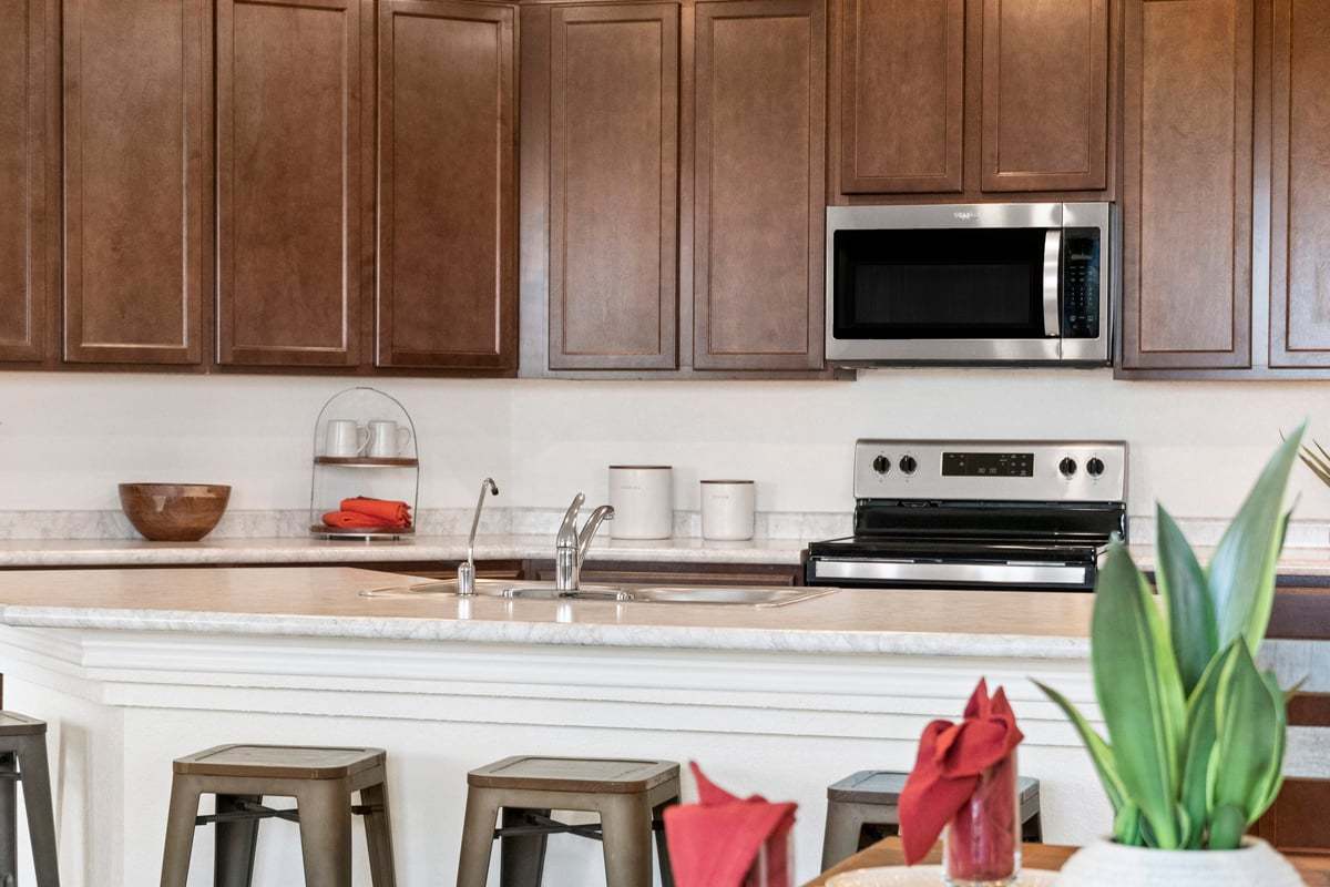 Plan 1548 Modeled - Kitchen island