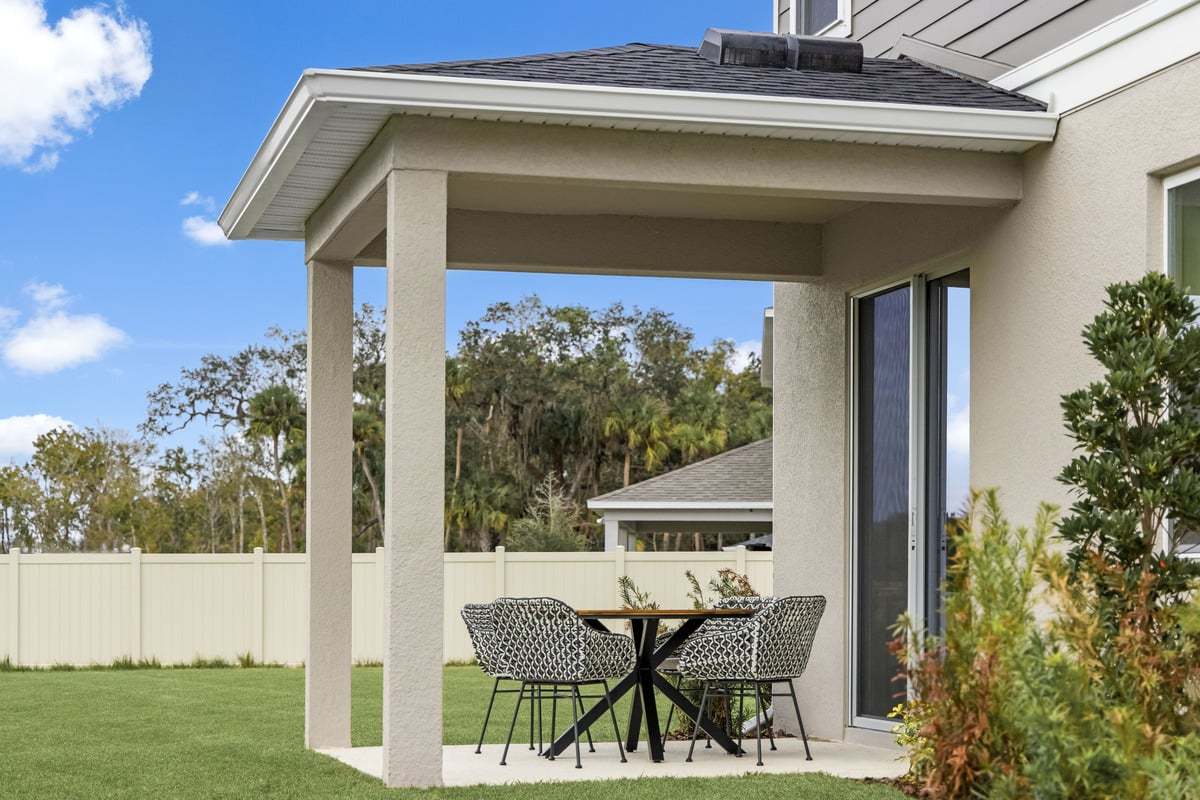 Plan 2385 Modeled - Covered patio