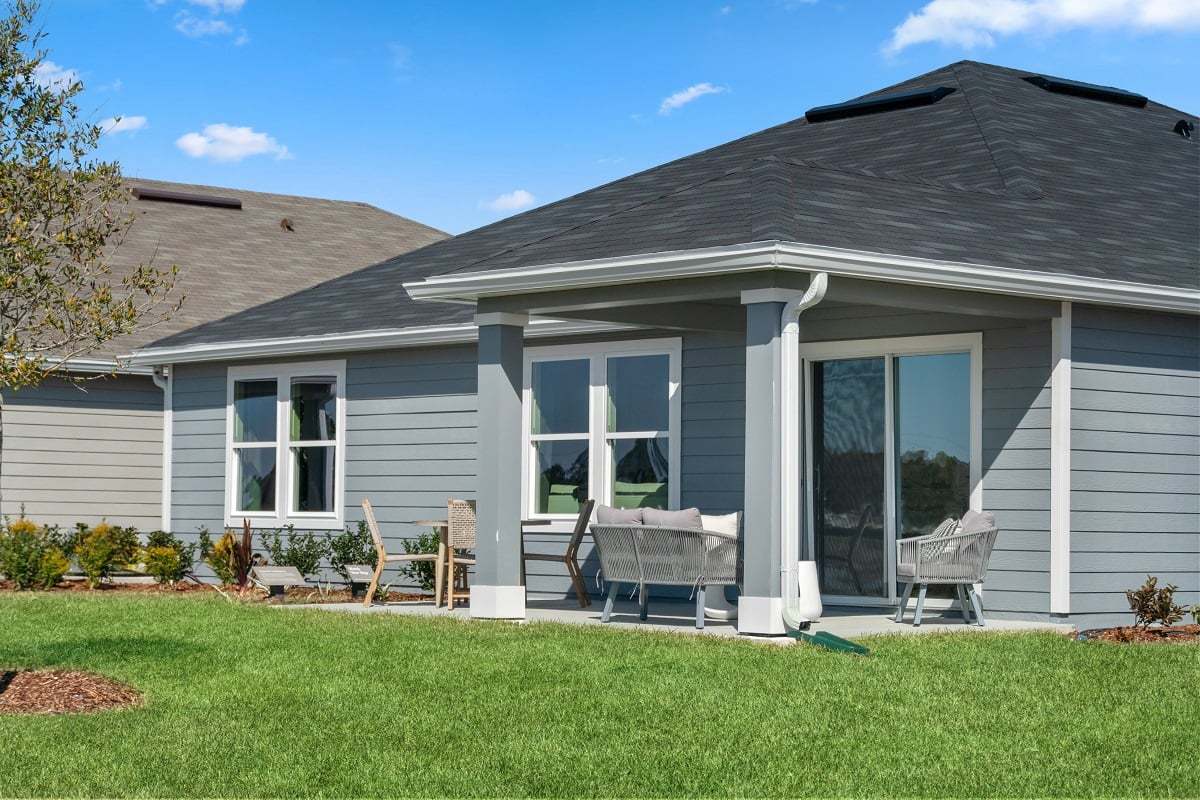 Plan 1707 Modeled - Covered back patio