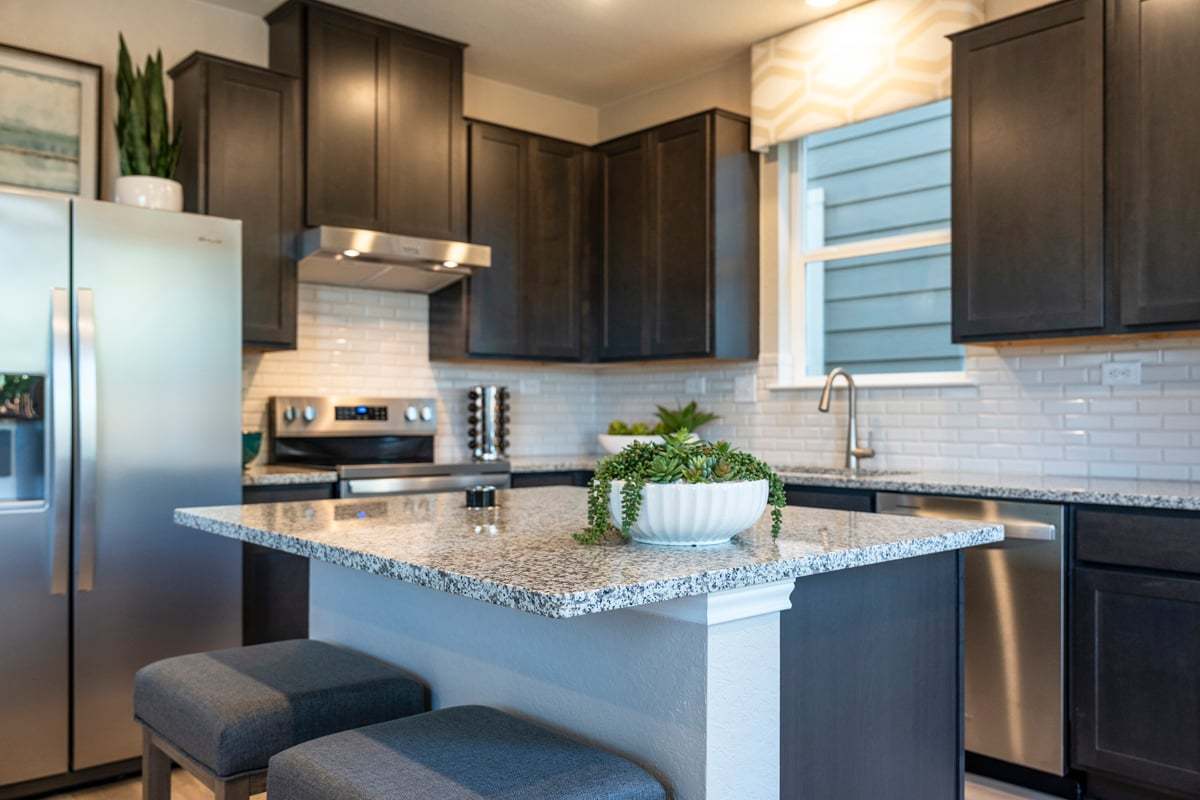 Plan 2086 Modeled - Optional kitchen island