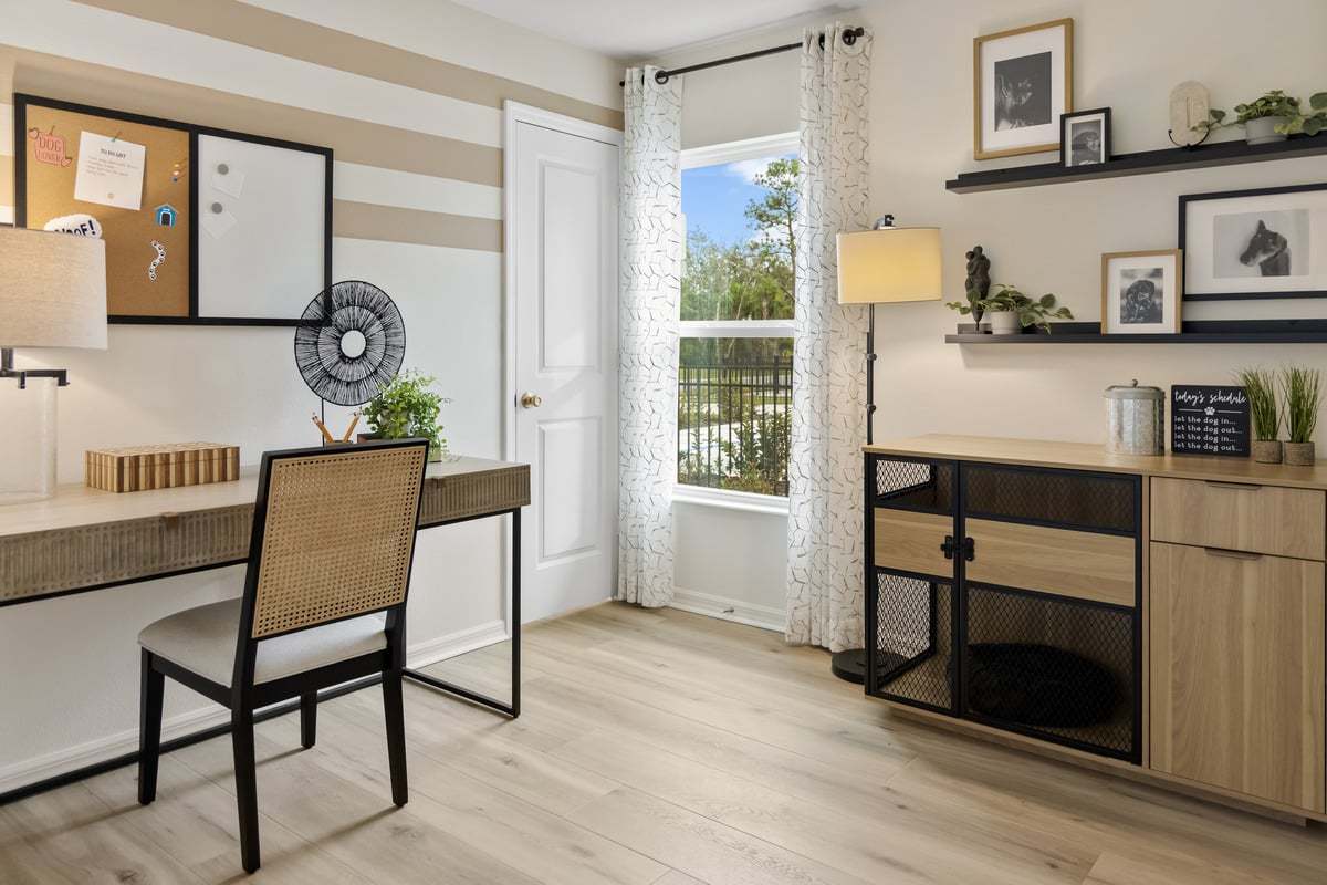 Plan 1501 Modeled - Spacious secondary bedrooms