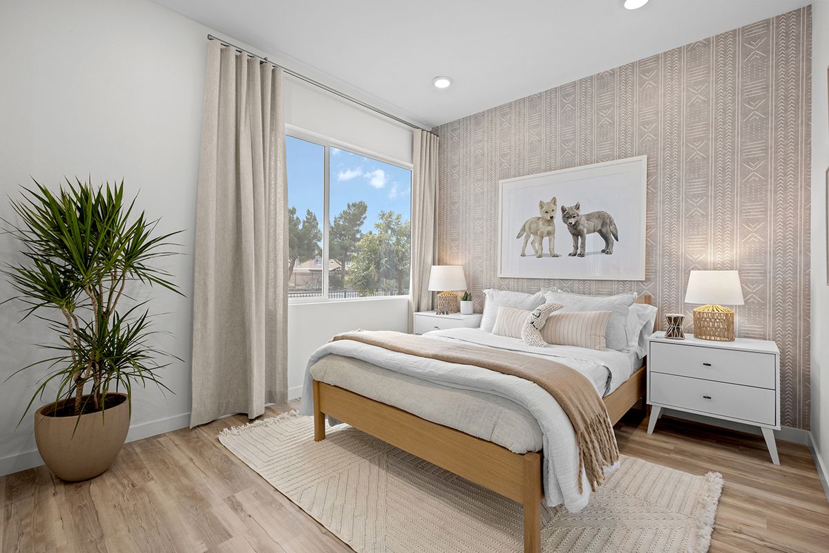 Plan 1538 Modeled - Luxury vinyl plank flooring at secondary bedrooms