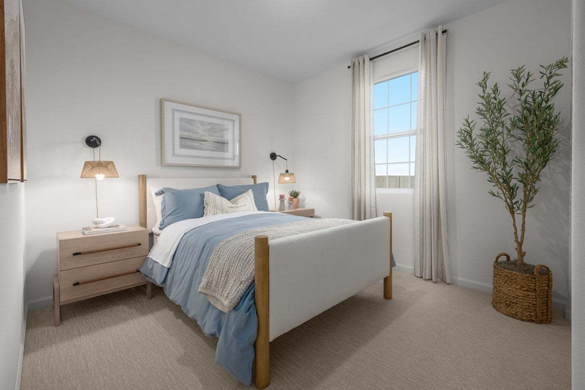 Plan 1718 Modeled - Spacious secondary bedrooms