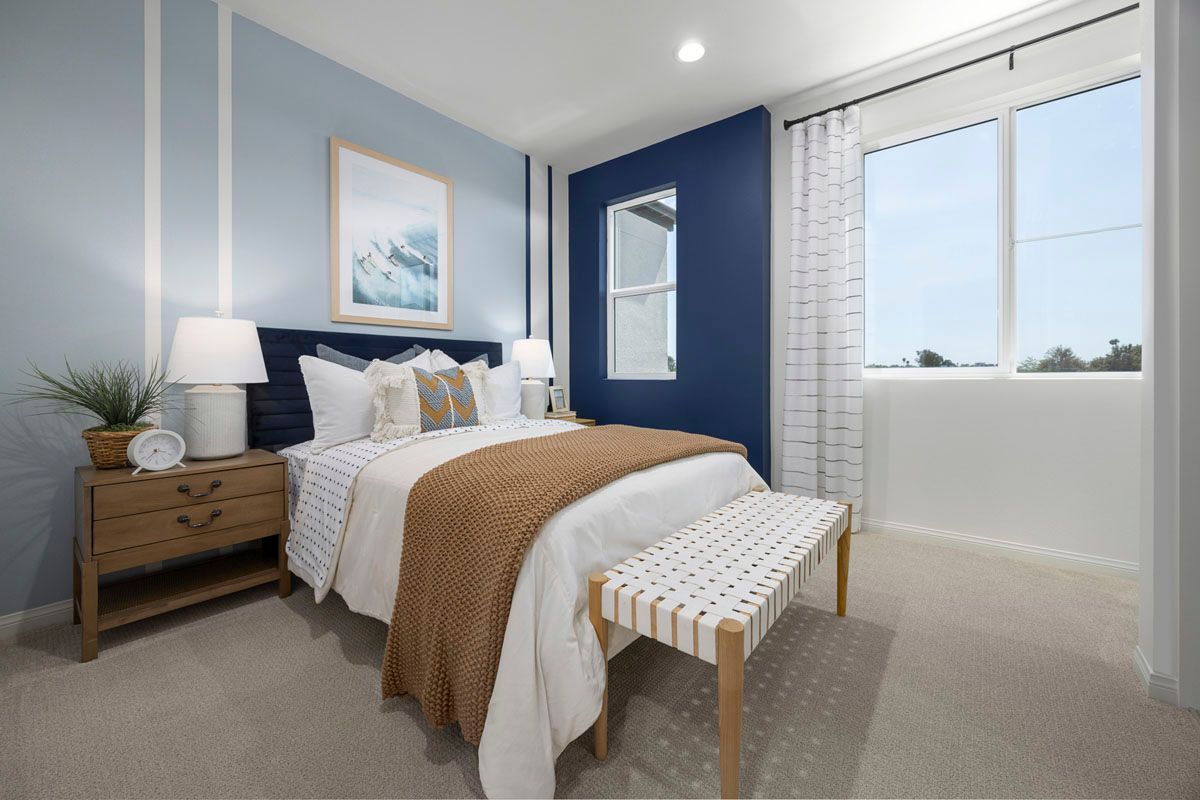 Plan 1403 Modeled - Spacious secondary bedrooms