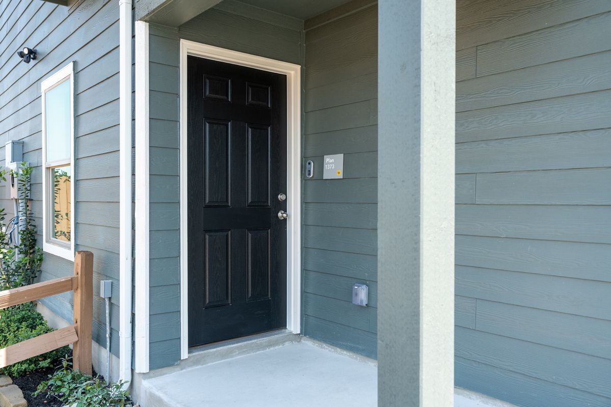 Plan 1373 Modeled - Raised-panel entry door