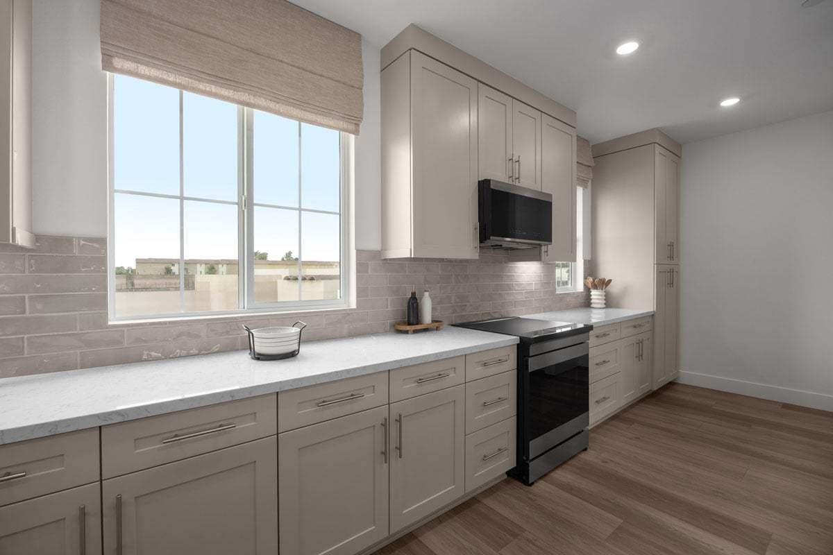 Plan 1834 Modeled - Extended upper kitchen cabinets