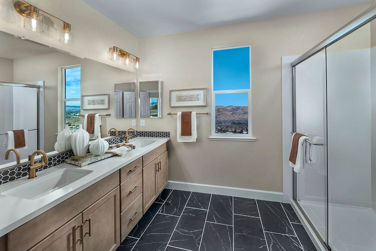 Plan 2276 Modeled - Dual-sink vanity at primary bath