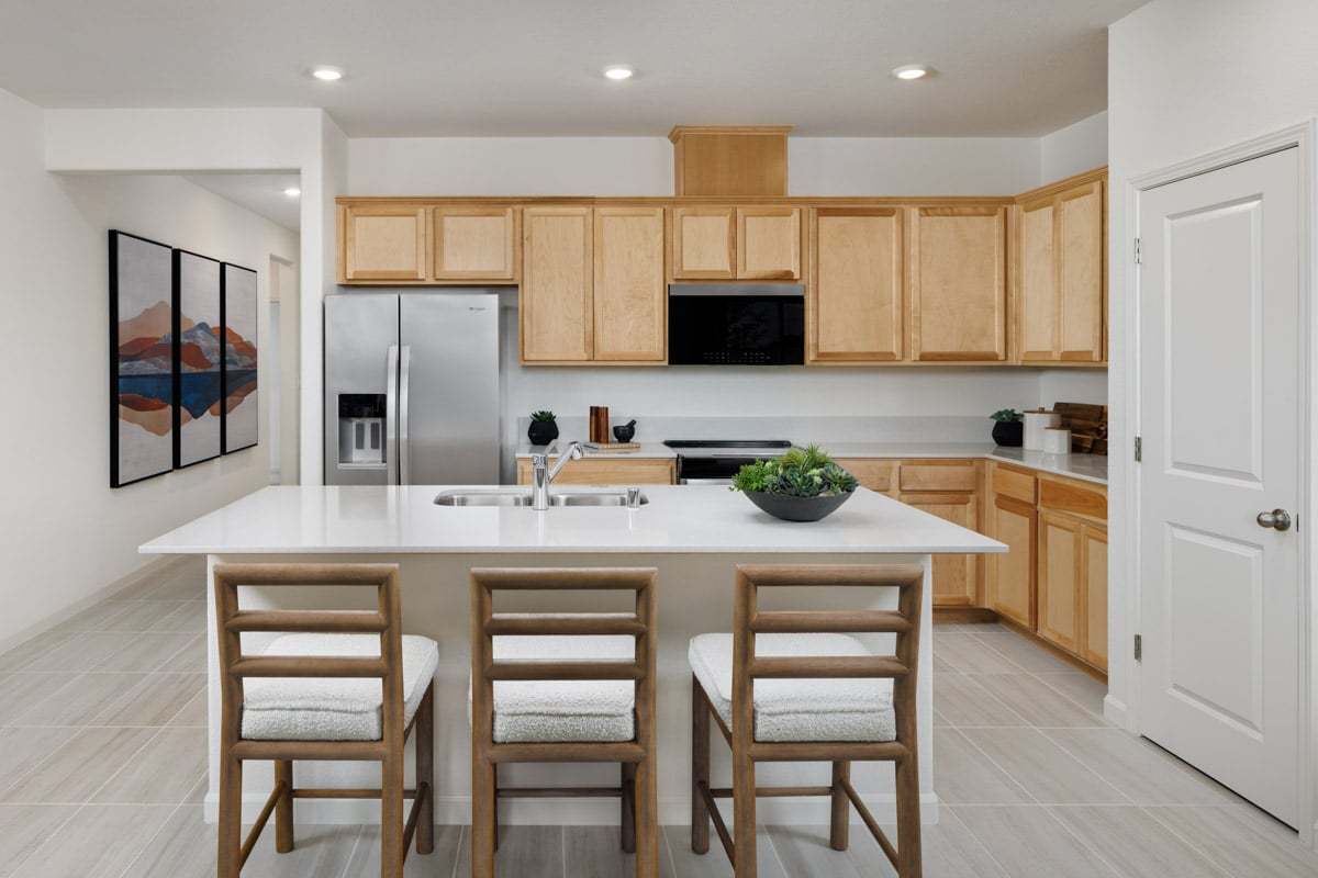 Plan 1438 Modeled - Kitchen