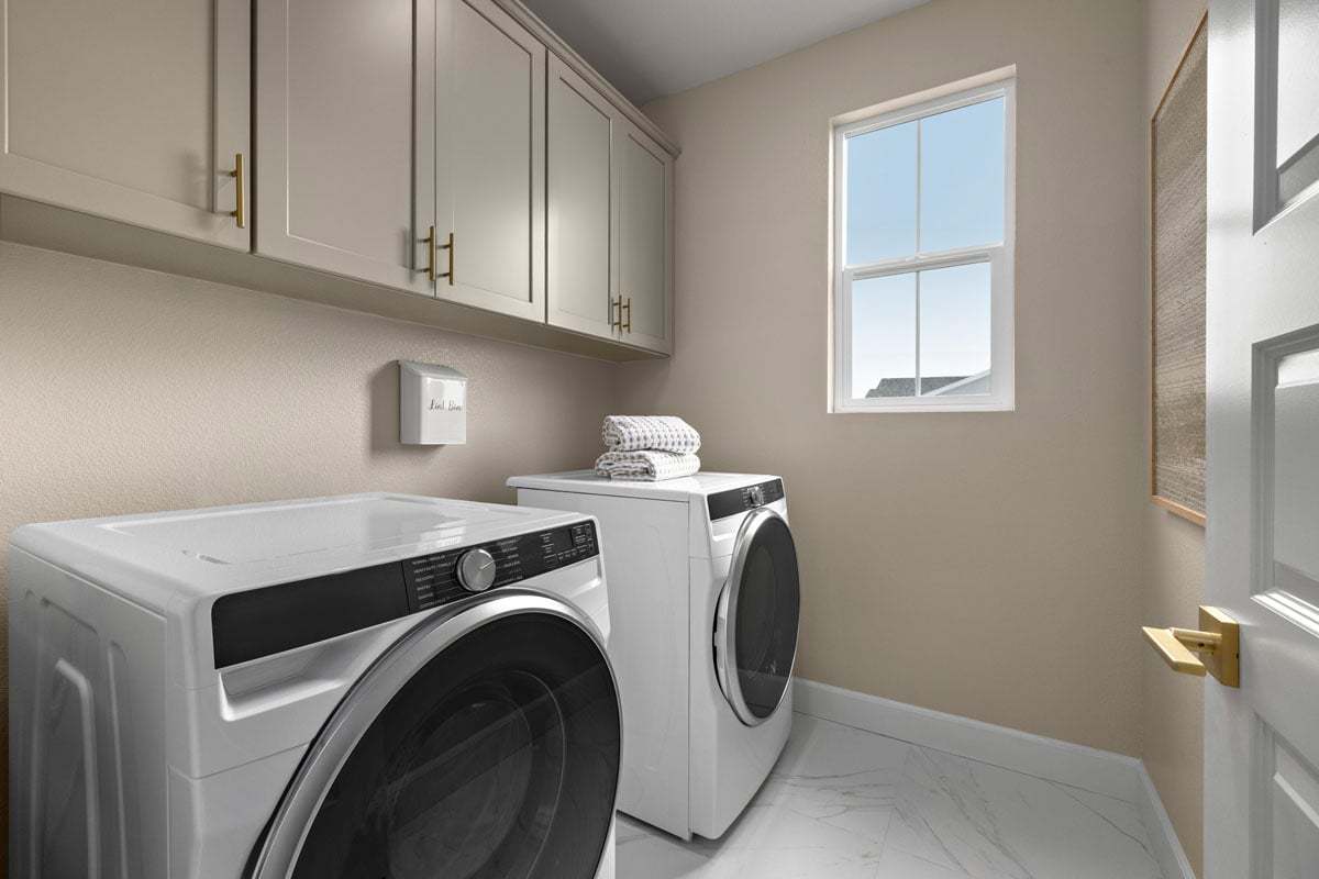 Plan 2190  Modeled - Second floor dedicated laundry area