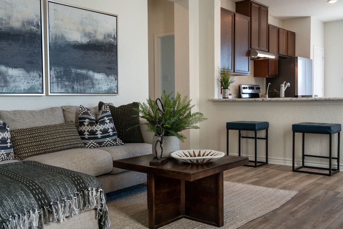 Plan 1242 Modeled - Great room