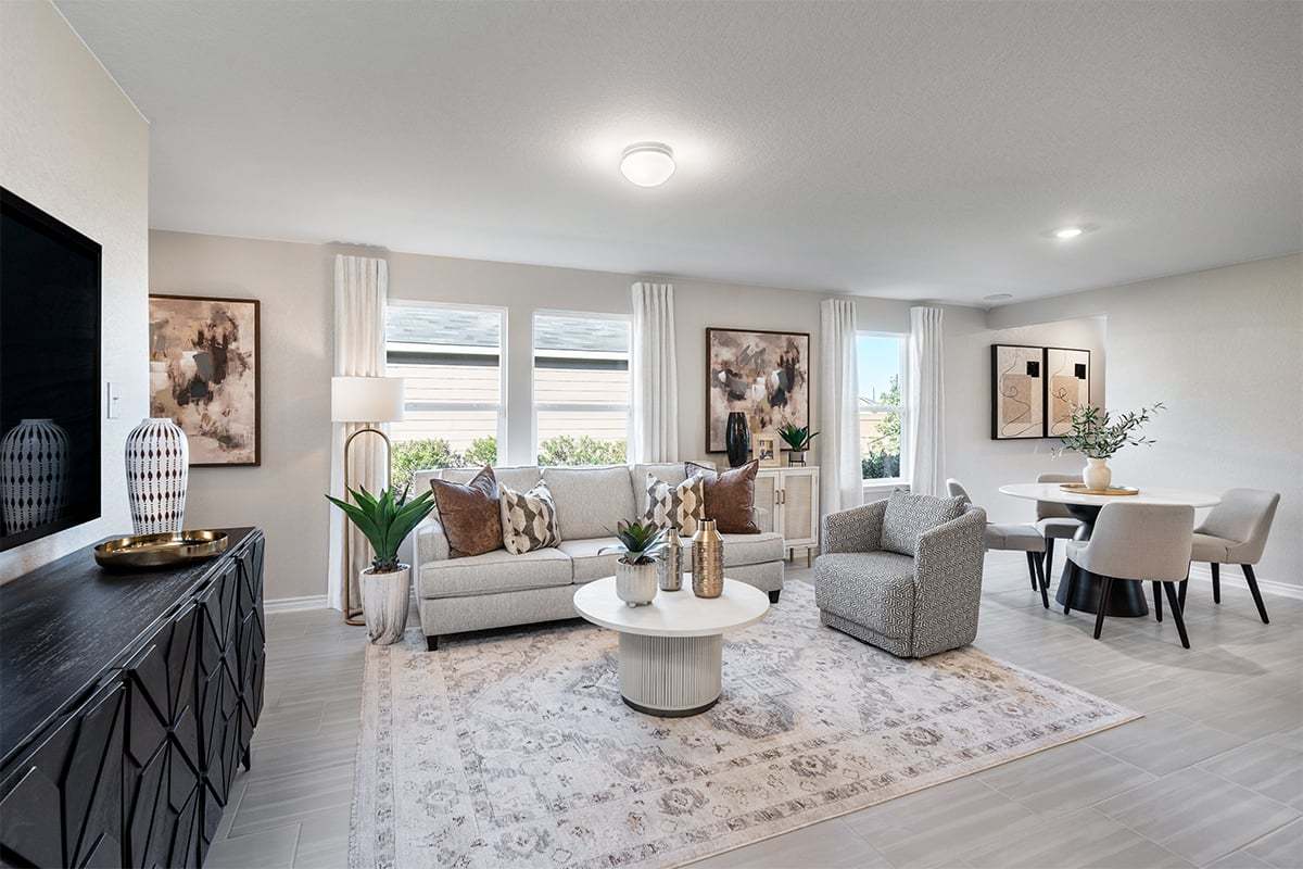 Plan 1416 Modeled - Great room