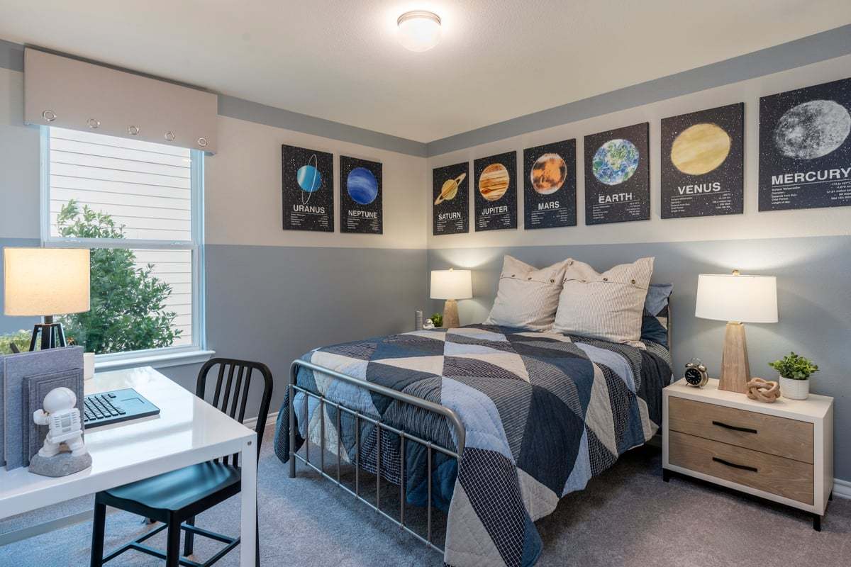 Plan 1753 Modeled - Secondary bedroom