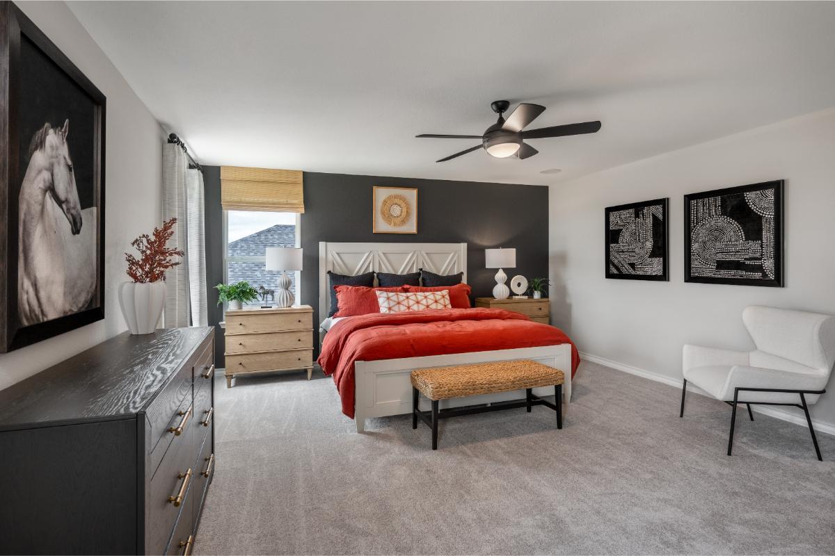 Plan 2429 Modeled - Primary bedroom