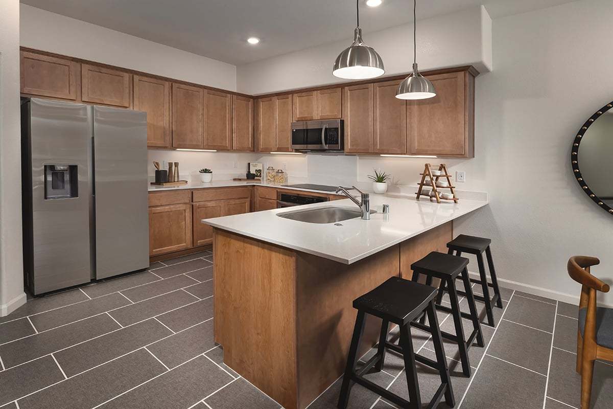 Plan 1786B Adaptable Modeled - Kitchen