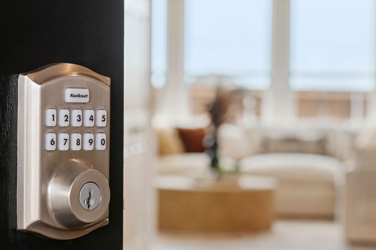 Plan 1675 Modeled - Keyless entry door hardware