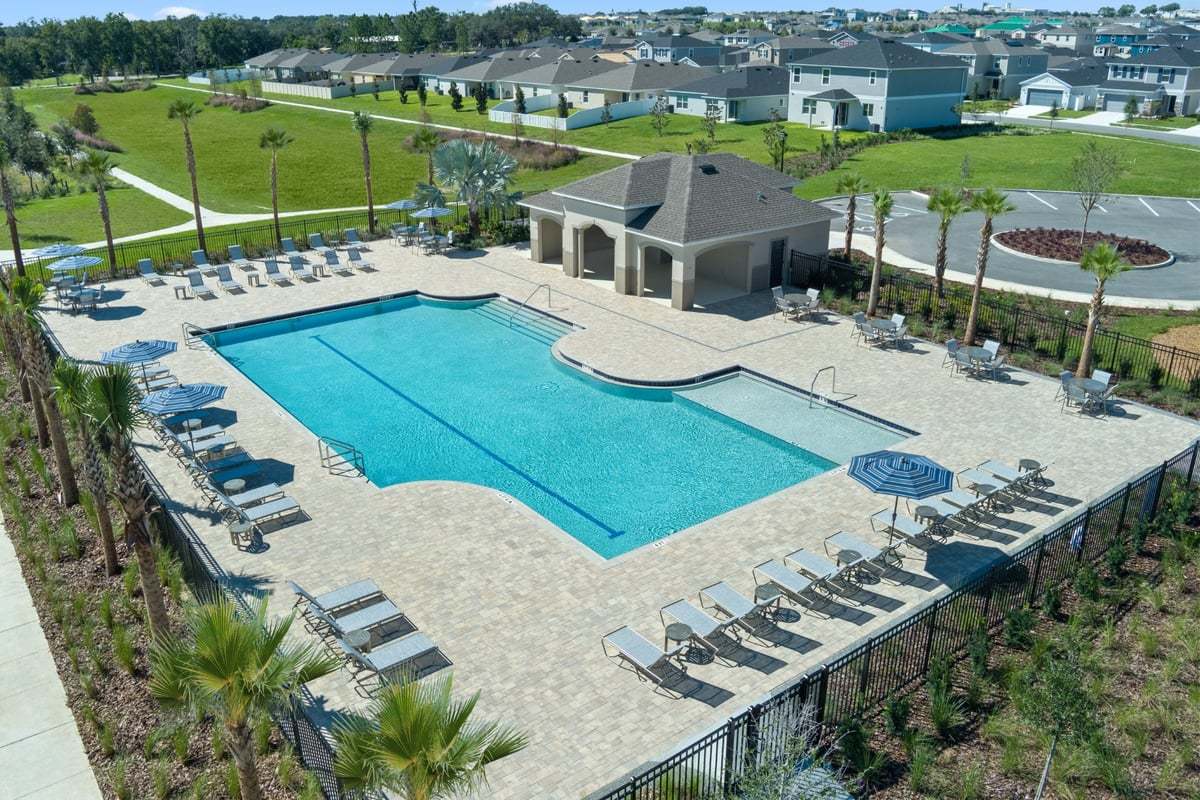 Community pool and pavilion