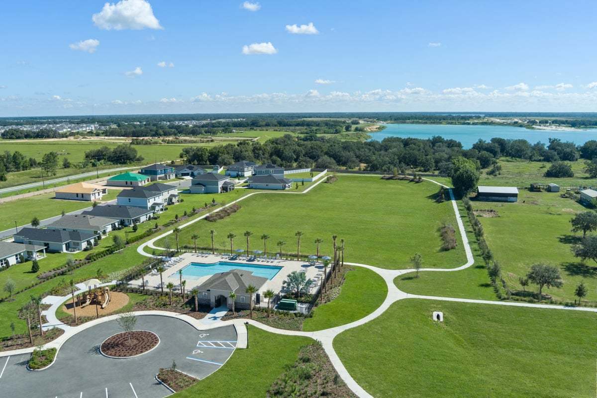 Community pool, pavilion and tot lot