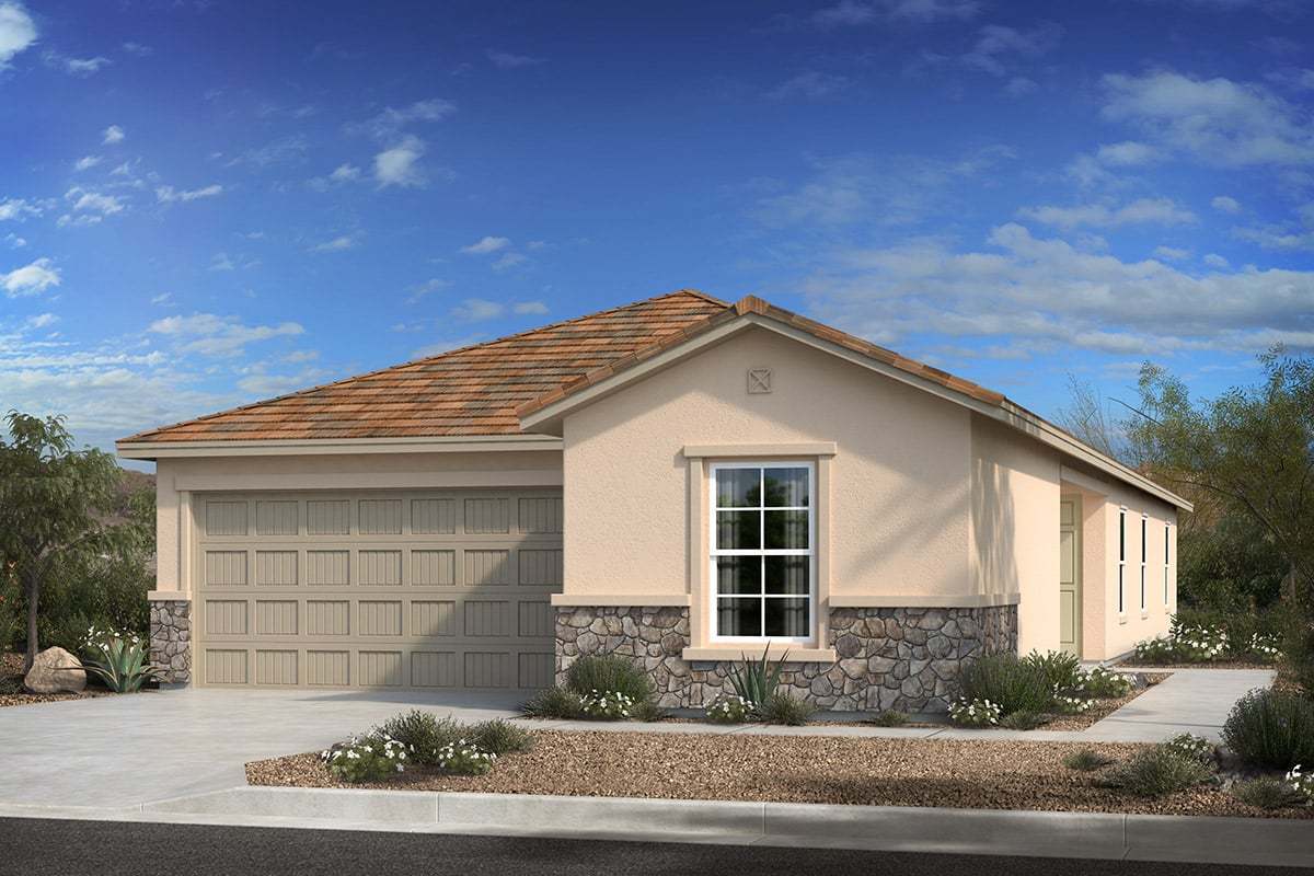 Plan 2191 Elevation C with Optional Stone