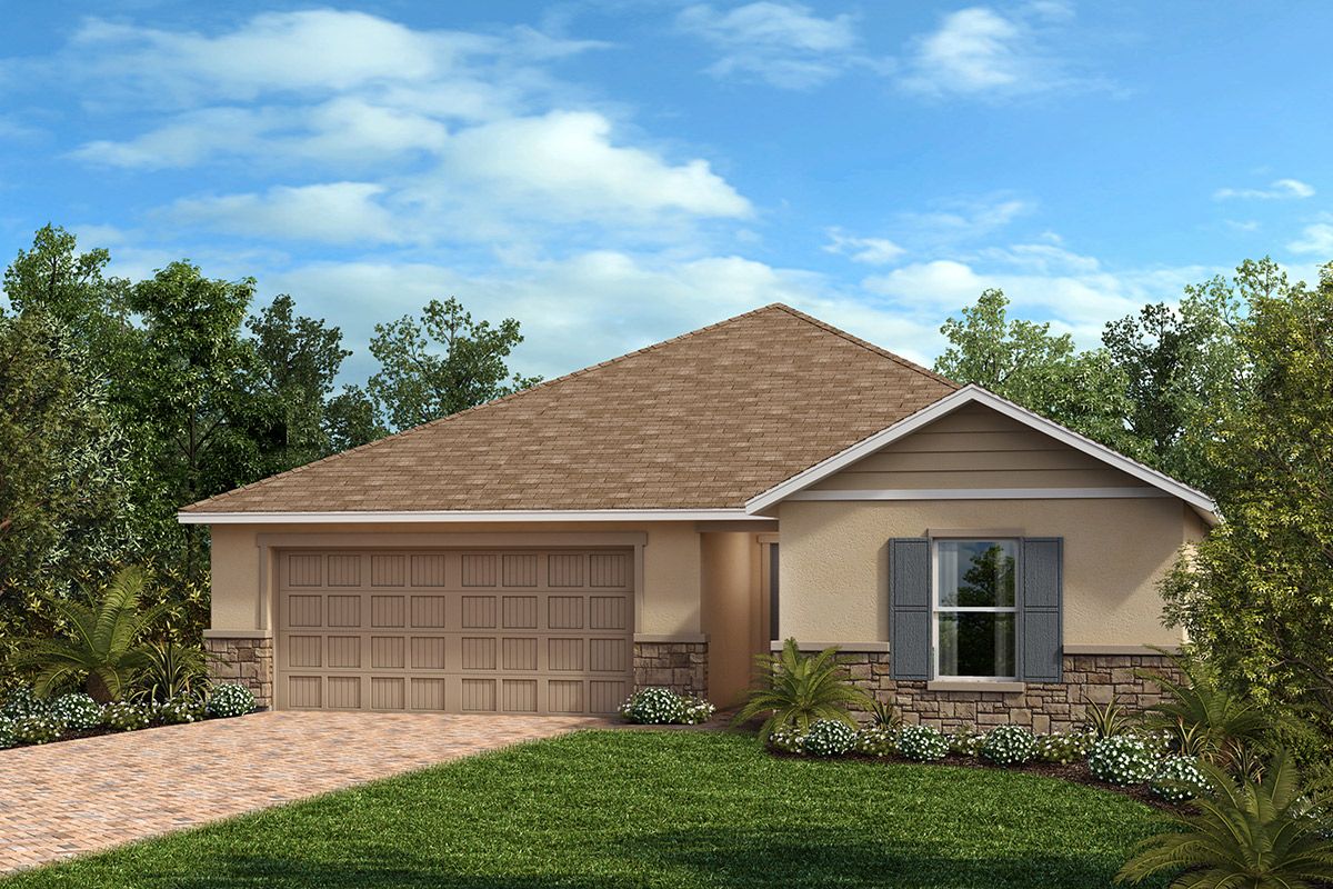Exterior F with optional stone