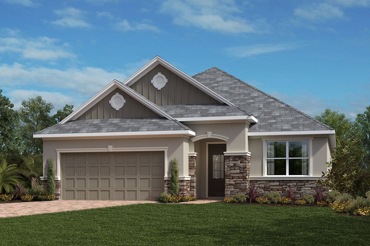 Exterior H with optional stone