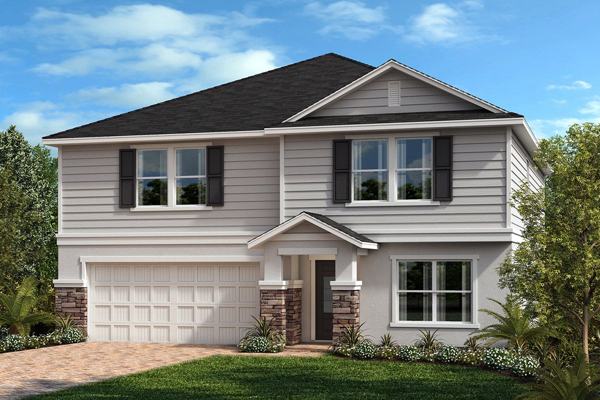 Exterior F with optional stone