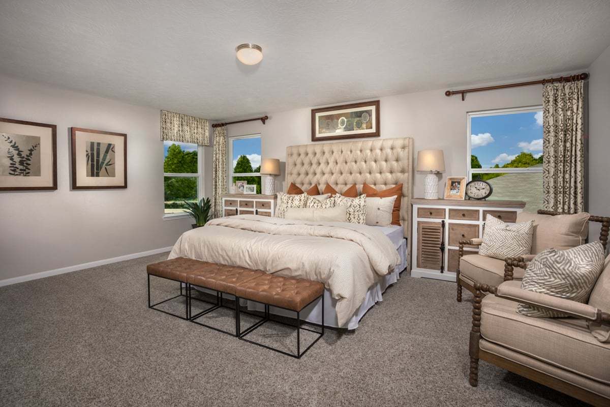 Plan 2526 - Plan 2526 Primary Bedroom as modeled at Mustang Ridge