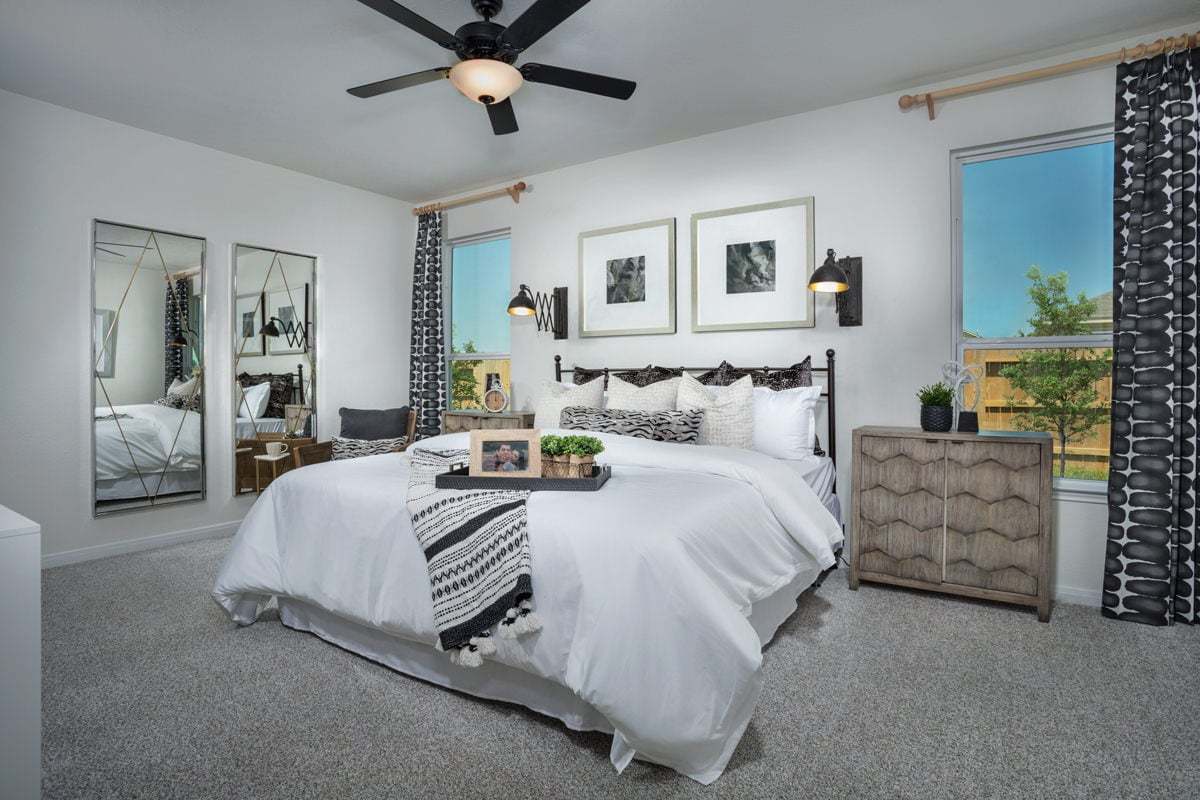 Plan 1631 Modeled - Plan 1631 Primary Bedroom